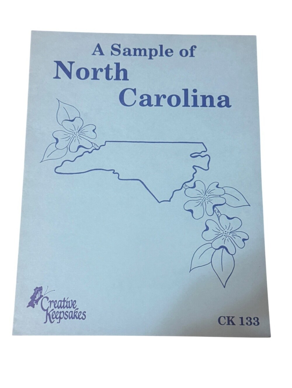 Crossstitch Needlepoint Brochure Creative Keepsakes A Sample of North Carolina